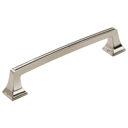 Amerock Mulholland 8" Appliance Pull in Polished Nickel - Front View