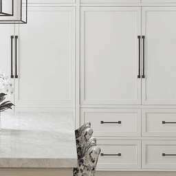 Golden Champagne Appliance Pull from Amerock's Mulholland&trade; collection