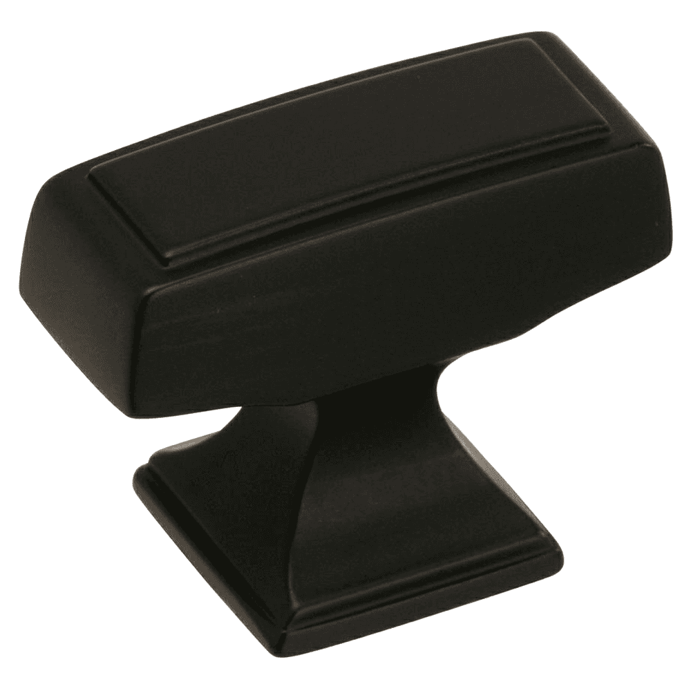 1-1/2&quot; Mulholland Rectangle Knob, Black Bronze Main - Image