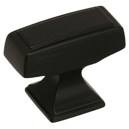 1-1/2&quot; Mulholland Rectangle Knob, Black Bronze Main - Image