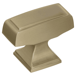 1-1/2&quot; Mulholland Rectangle Knob, Golden Champagne Main - Image