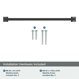 12-5/8" Mulholland Cabinet Pull, Black Bronze Alt 3 - Image