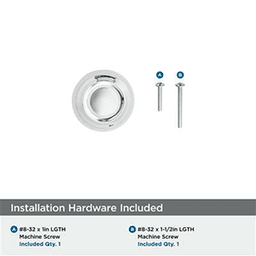 1-3/16" Kane Cabinet Knob, Polished Chrome Alt 2 - Image