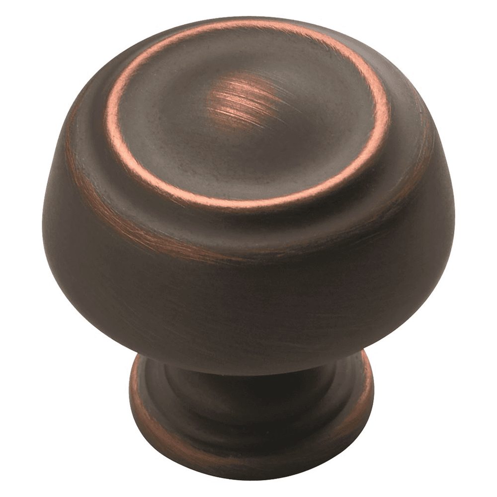 Amerock 1-3/16" Kane Mushroom Knob in Oil-Rubbed Bronze on white background