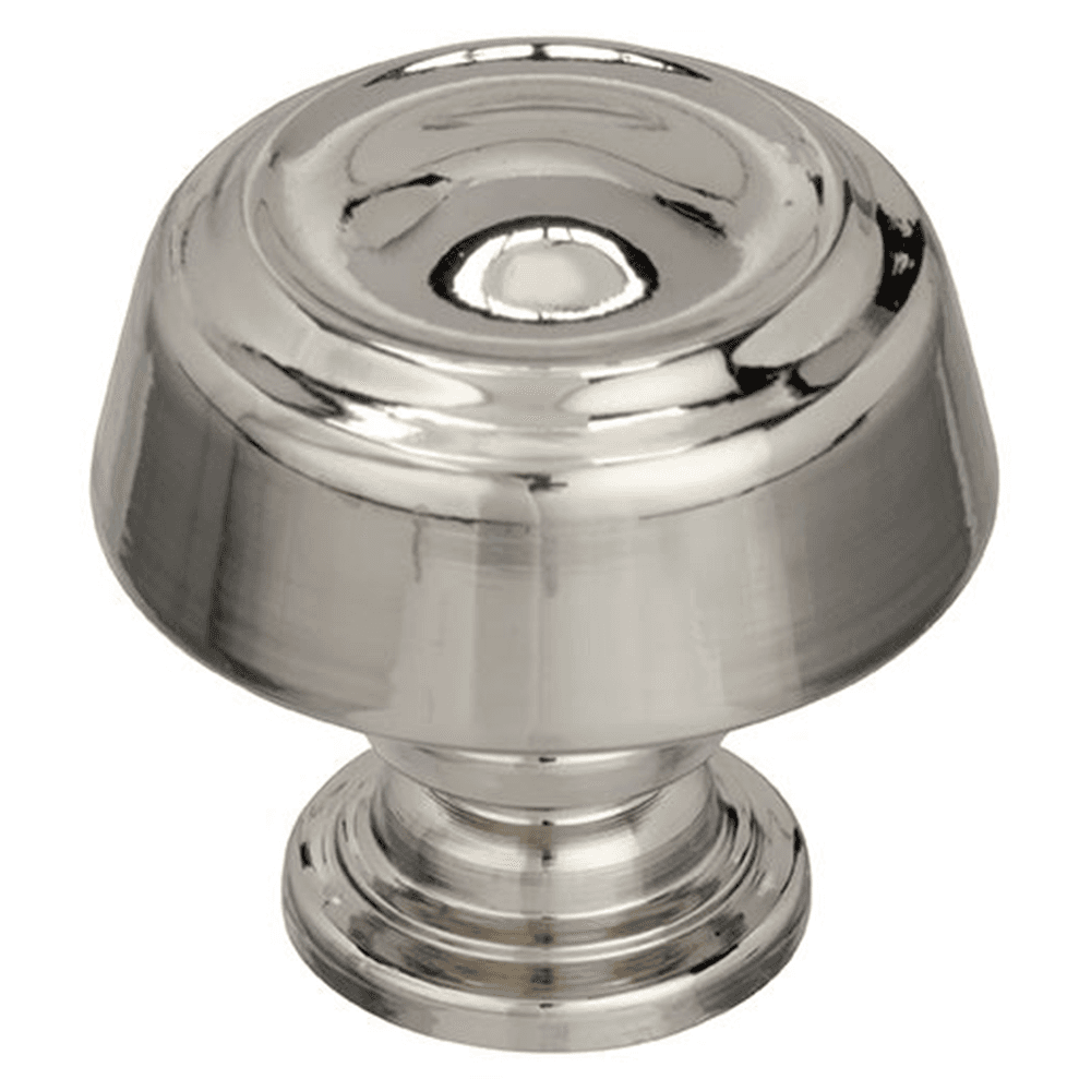 Amerock Kane Mushroom Knob in Polished Nickel - 1-3/16" diameter