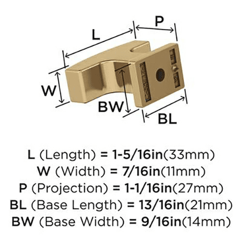 1-5/16" Westerly Cabinet T-Knob, Champagne Bronze Alt 3 - Image