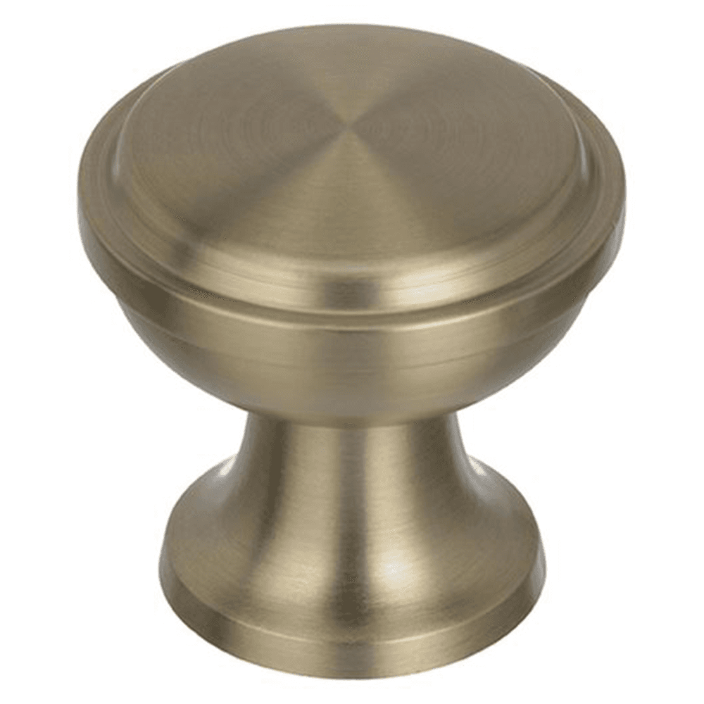 1-3/16 inch Westerly Round Knob in Golden Champagne