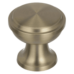 1-3/16 inch Westerly Round Knob in Golden Champagne