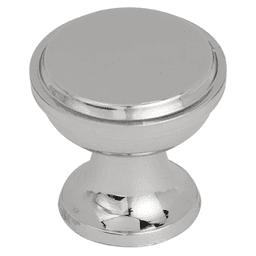Amerock 1-3/16" Westerly Round Knob in Polished Nickel on Gray Background