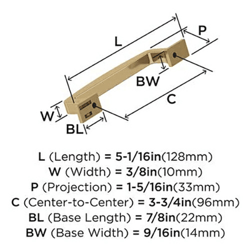 3-3/4" Westerly Cabinet Pull, Champagne Bronze Alt 3 - Image