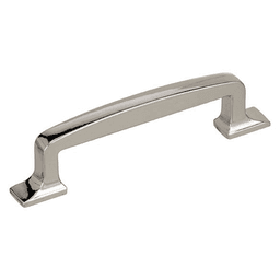 Amerock 96mm Westerly Handle Pull in Polished Nickel on Cabinet Door