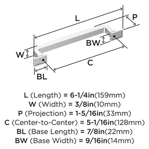 5-1/16" Westerly Cabinet Pull, Polished Chrome Alt 1 - Image