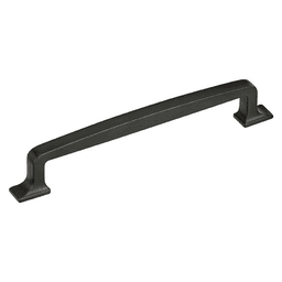 Close-up of Amerock 160mm Westerly Handle Pull in Golden Champagne finish