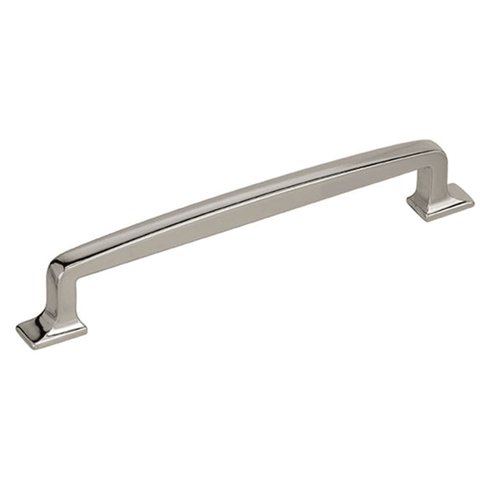 Amerock 160mm Westerly&trade; Handle Pull, Polished Nickel on Grey Background
