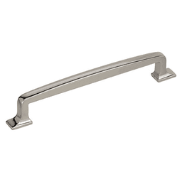 Amerock 160mm Westerly&trade; Handle Pull, Polished Nickel on Grey Background
