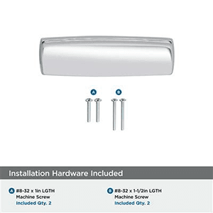 3-3/4" Kane Cup Pull, Polished Chrome, 4-3/8" Length Alt 2 - Image