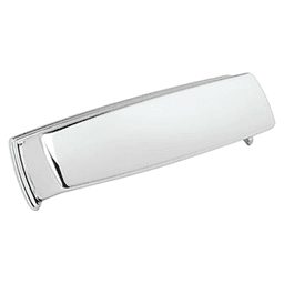 3-3/4" Kane Cup Pull, Polished Chrome, 4-3/8" Length Main - Image