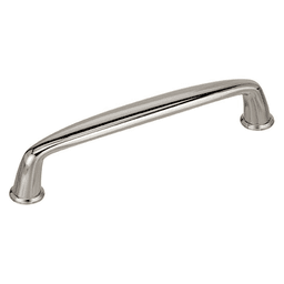 128mm Kane Handle Pull in Polished Nickel by Amerock - Front View