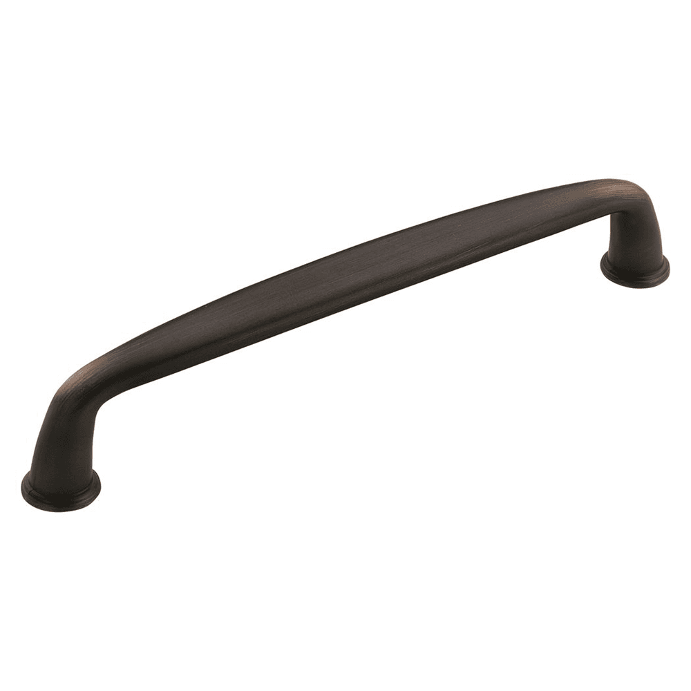 Amerock 160mm Kane Handle Pull in Oil-Rubbed Bronze Installed on Cabinet