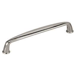 Amerock 160mm Kane Handle Pull - Polished Nickel Finish - Top View