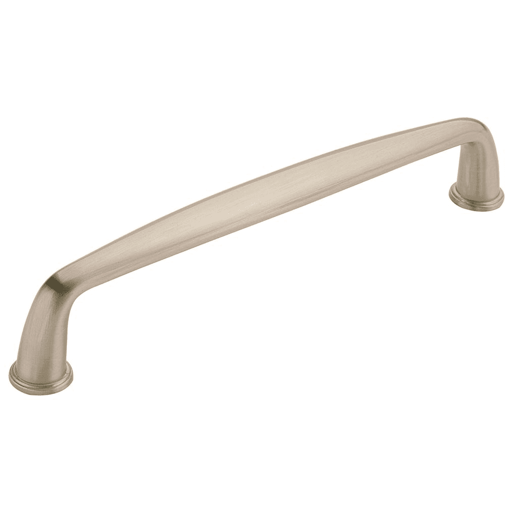 Amerock Kane Pull 8" Satin Nickel Angled View