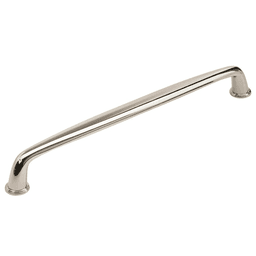 Amerock Kane Appliance Pull in Polished Nickel, 12 inches, installed on cabinet