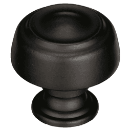 1-5/8&quot; Kane Round Knob, Black Bronze Main - Image