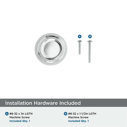 1-5/8" Kane Cabinet Knob, Polished Chrome Alt 2 - Image