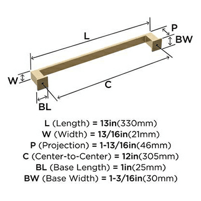 12" Appoint Appliance Pull, Champagne Bronze Alt 3 - Image
