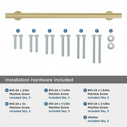 12" Radius Appliance Pull, Golden Champagne Alt 3 - Image
