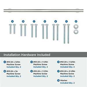 18" Radius Appliance Pull, Polished Nickel Alt 2 - Image