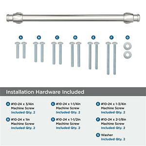 12" Winsome Appliance Pull, Polished Nickel Alt 2 - Image