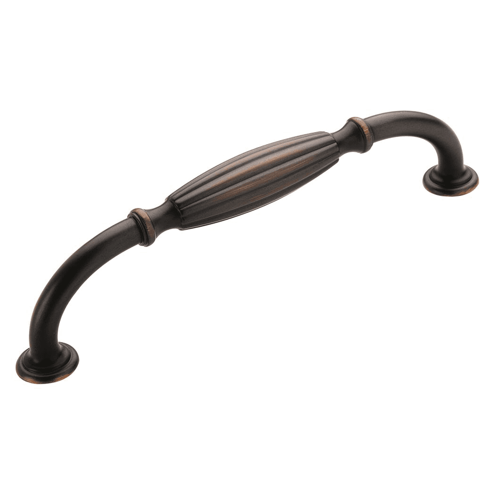 Amerock 160mm Allison&trade; Value Hardware Handle Pull in Oil-Rubbed Bronze on White Background
