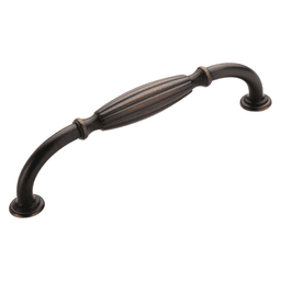 Amerock 160mm Allison&trade; Value Hardware Handle Pull in Oil-Rubbed Bronze on White Background