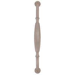 Amerock 12" Blythe Appliance Pull, Weathered Nickel shown in a kitchen cabinet with other Amerock hardware