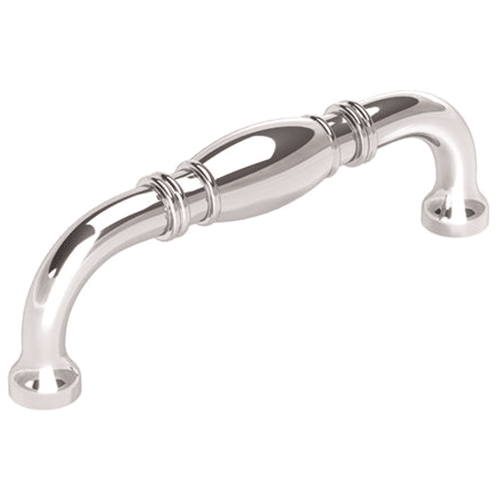 Amerock 96mm Granby Handle Pull in Polished Chrome - front view