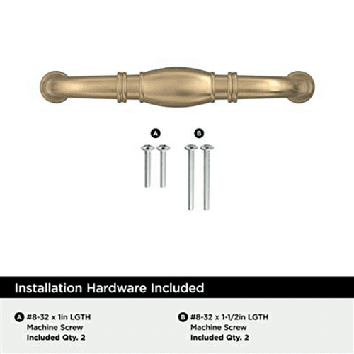 3-3/4" Granby Cabinet Pull, Champagne Bronze Alt 3 - Image
