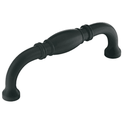 Amerock Granby Handle Pull in Flat Black, 96mm size