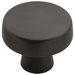 Amerock Blackrock Mushroom Knob in Black Bronze, 1-5/8" - Eclectic design for any kitchen style