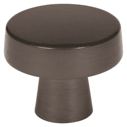 Amerock 1-5/8" Blackrock&trade; Mushroom Knob in Gunmetal finish on a white background