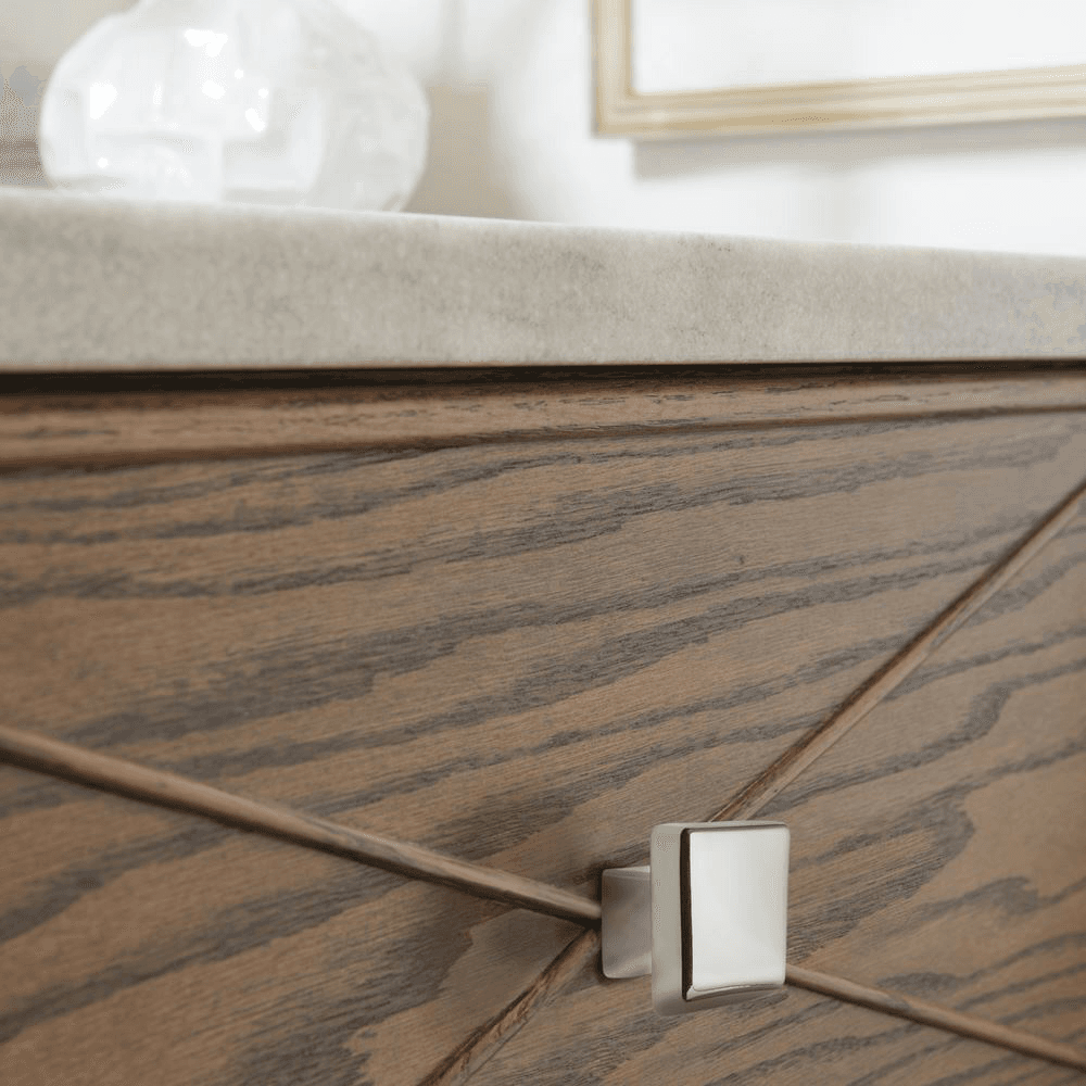 1-1/2" Blackrock™ Square Knob, Satin Nickel - Alt Image 1