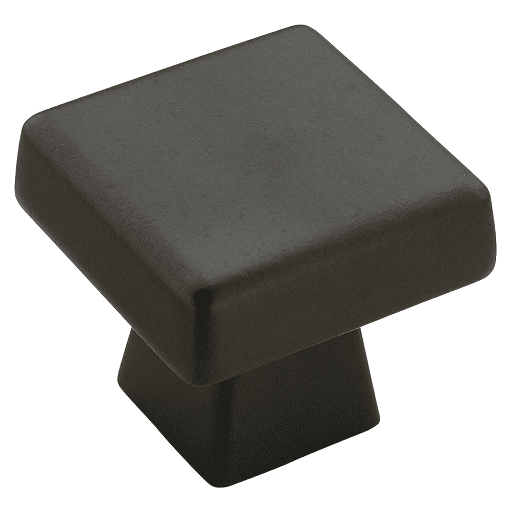 1-1/2" Blackrock™ Square Knob, Black Bronze - Main Image