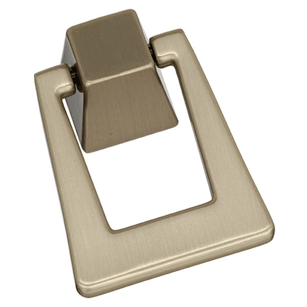 1-13/16" Blackrock&trade; Ring Pull in Golden Champagne finish by Amerock - Front View