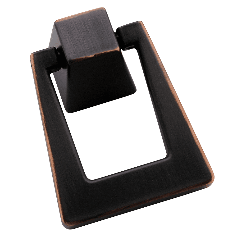 Amerock Blackrock Ring Pull in Oil-Rubbed Bronze - Front View