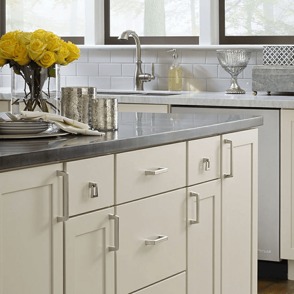 Amerock Blackrock 8in Appliance Pull in Oil-Rubbed Bronze, Installed on Cabinet
