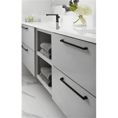 12-5/8" Blackrock Cabinet Pull, Black Bronze Alt 1 - Image
