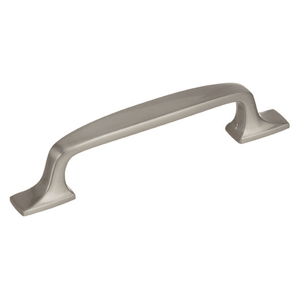 Add a touch of elegance with Amerock's 96mm Satin Nickel Highland Ridge Handle Pull