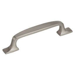 Add a touch of elegance with Amerock's 96mm Satin Nickel Highland Ridge Handle Pull
