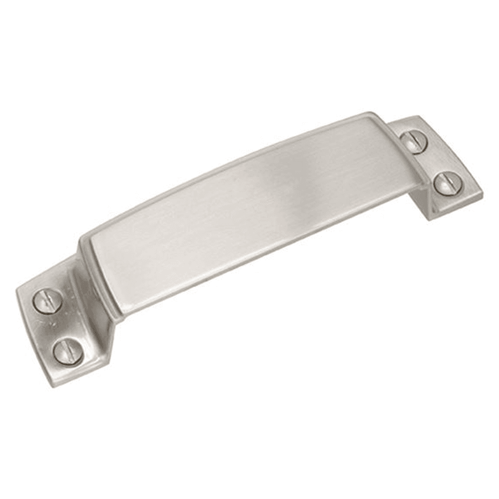 3.5 inch Cup Pull in Satin Nickel by Amerock