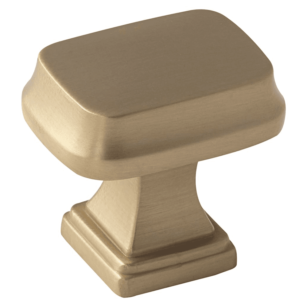 Amerock Revitalize Rectangle Knob in Golden Champagne, 1-1/4" size